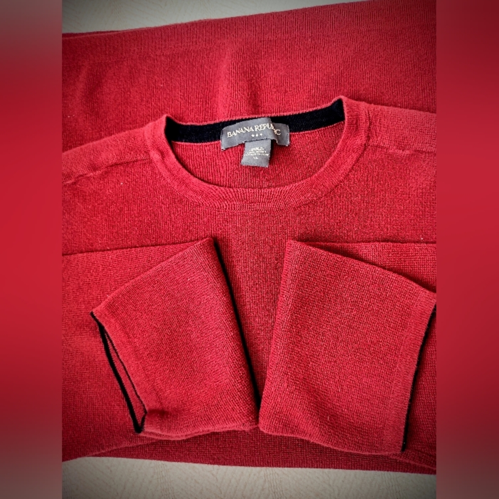 NWOT Banana Republic 100% Cotton Crew Neck Sweater, XL, Perfect Condition